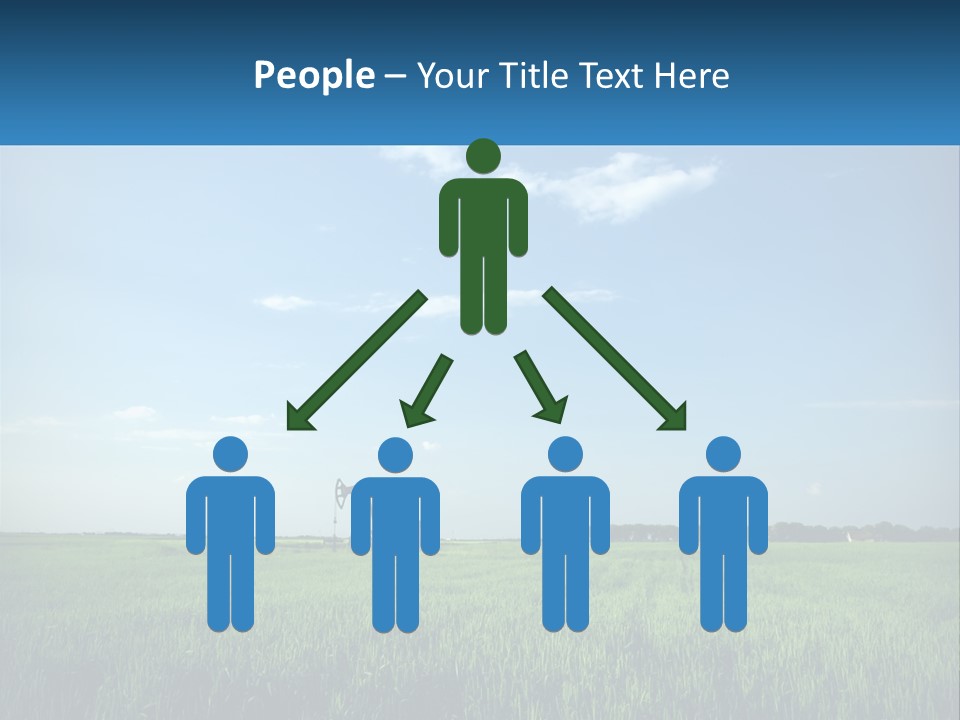 A Tractor In A Green Field With A Blue Sky In The Background PowerPoint Template