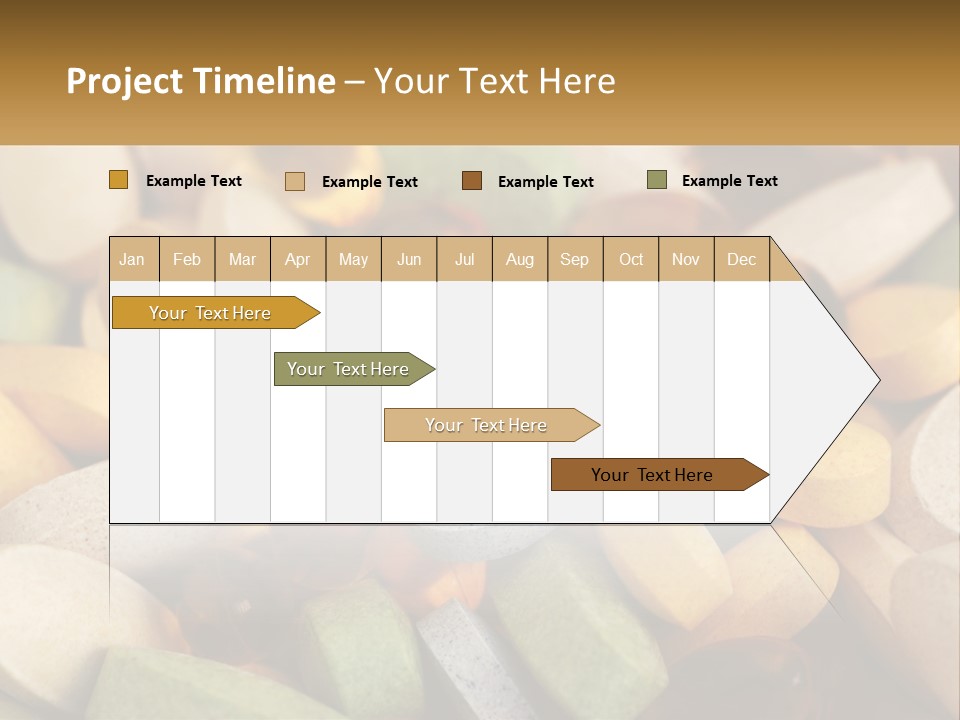 A Pile Of Pills With A Name Of Presentation PowerPoint Template