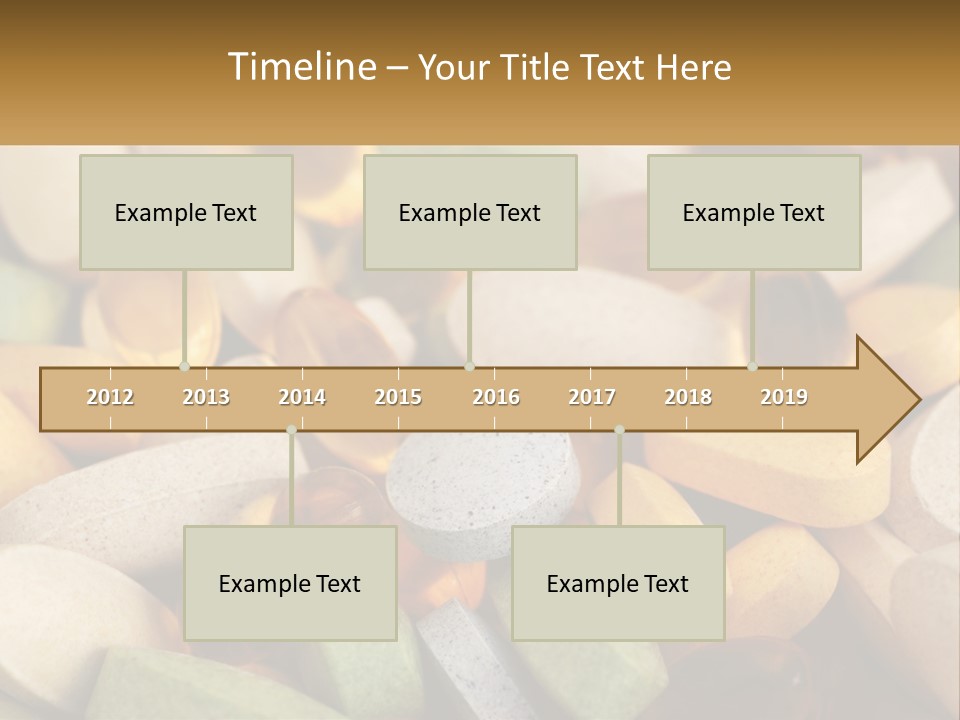 A Pile Of Pills With A Name Of Presentation PowerPoint Template