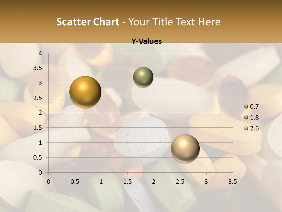 A Pile Of Pills With A Name Of Presentation PowerPoint Template