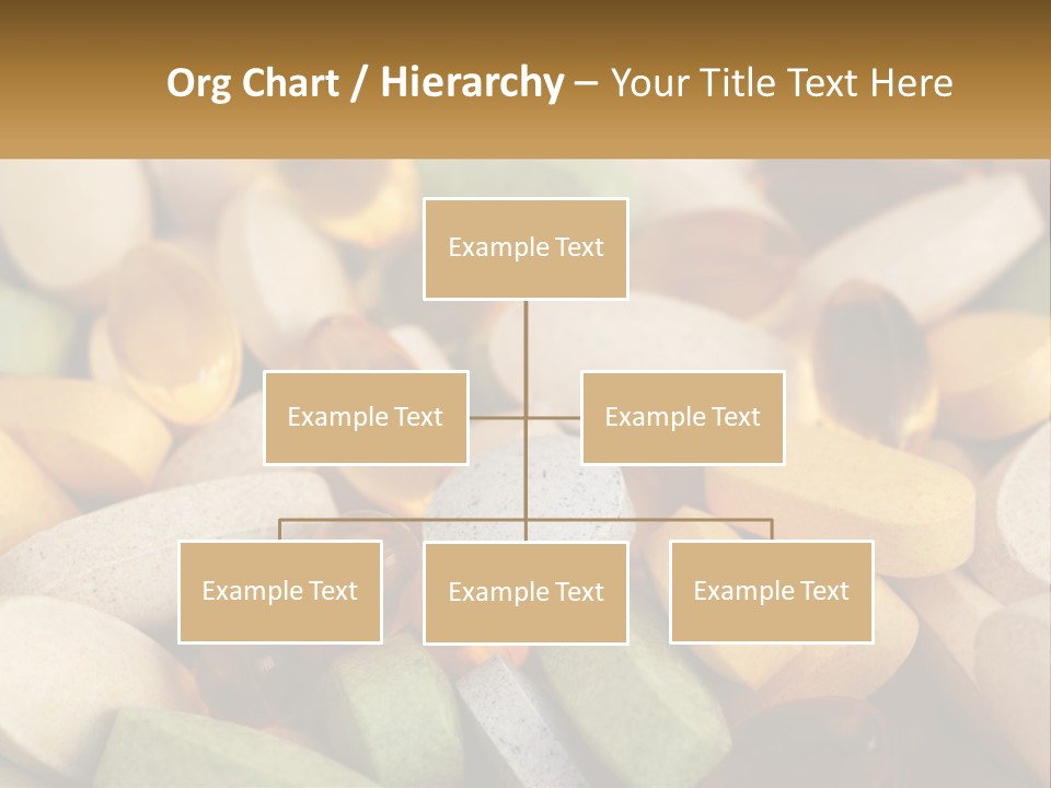 A Pile Of Pills With A Name Of Presentation PowerPoint Template