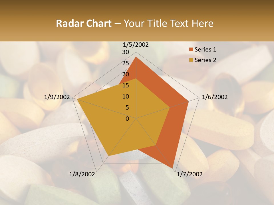 A Pile Of Pills With A Name Of Presentation PowerPoint Template