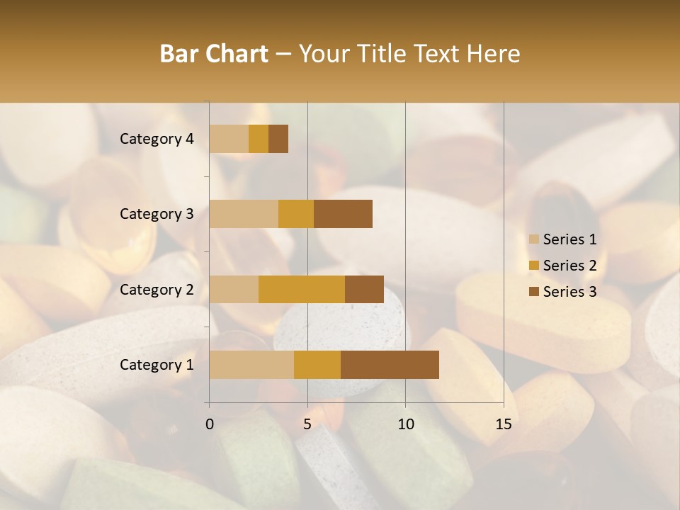 A Pile Of Pills With A Name Of Presentation PowerPoint Template