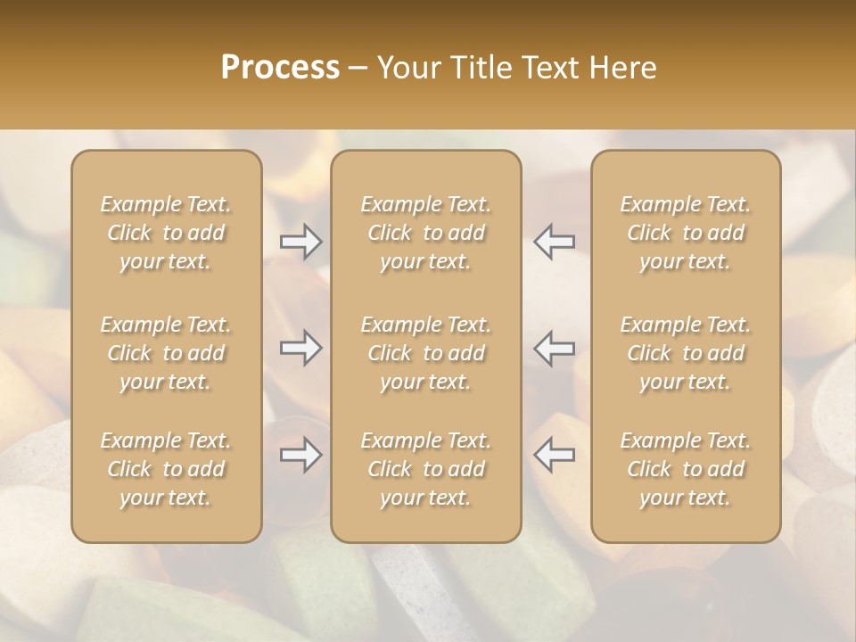 A Pile Of Pills With A Name Of Presentation PowerPoint Template