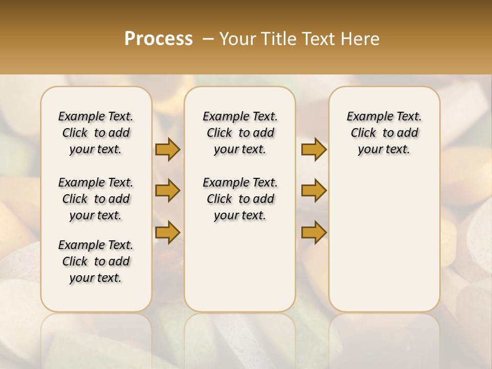 A Pile Of Pills With A Name Of Presentation PowerPoint Template