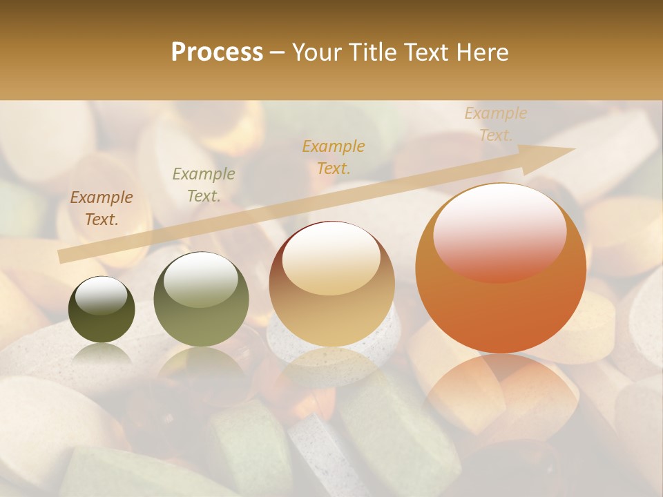 A Pile Of Pills With A Name Of Presentation PowerPoint Template