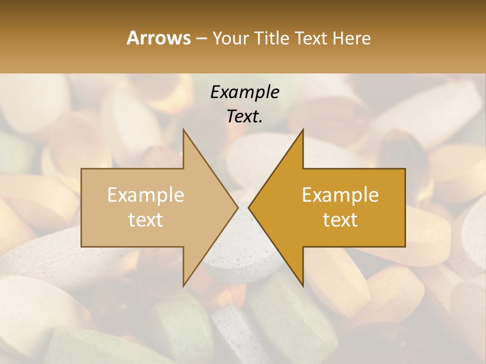 A Pile Of Pills With A Name Of Presentation PowerPoint Template