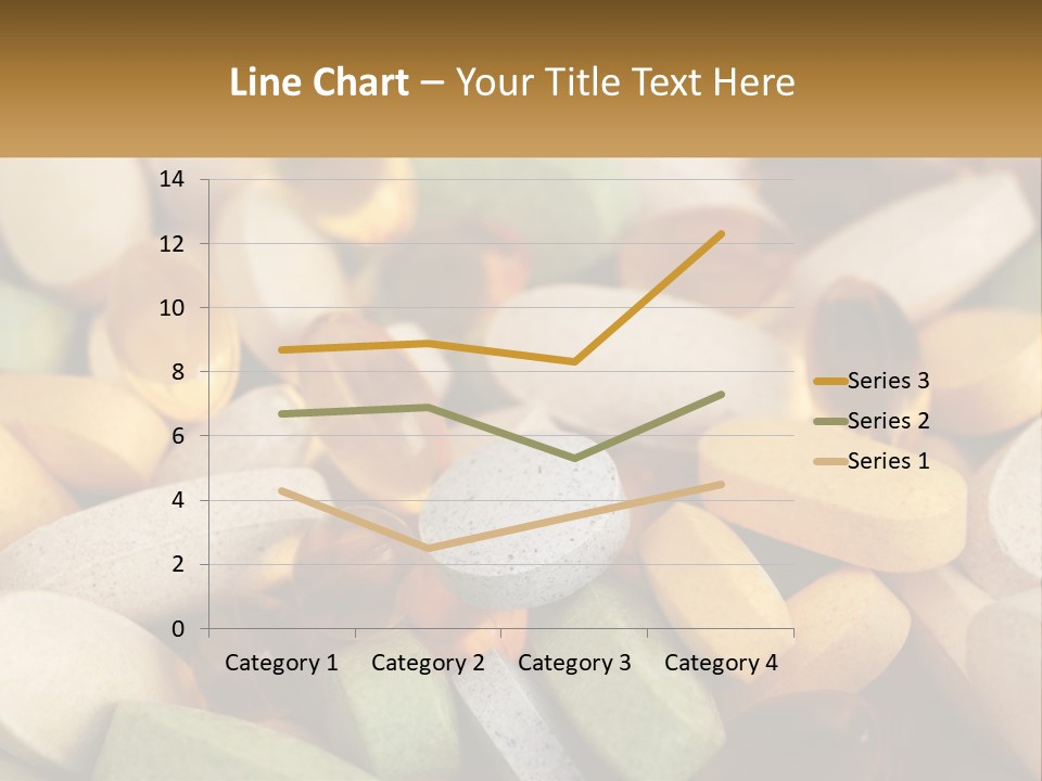 A Pile Of Pills With A Name Of Presentation PowerPoint Template