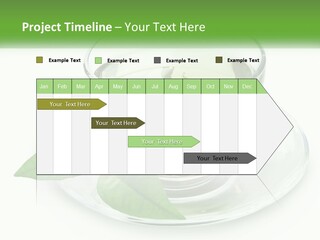 A Cup Of Green Tea With Leaves On A Saucer PowerPoint Template