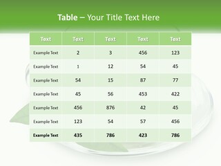 A Cup Of Green Tea With Leaves On A Saucer PowerPoint Template