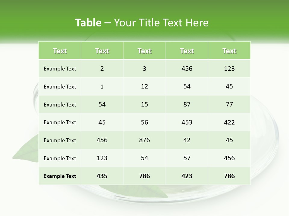 A Cup Of Green Tea With Leaves On A Saucer PowerPoint Template