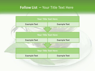 A Cup Of Green Tea With Leaves On A Saucer PowerPoint Template