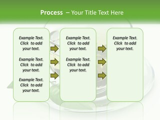 A Cup Of Green Tea With Leaves On A Saucer PowerPoint Template