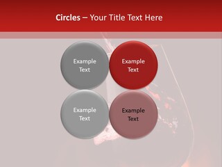 A Red Wine Being Poured Into A Wine Glass PowerPoint Template
