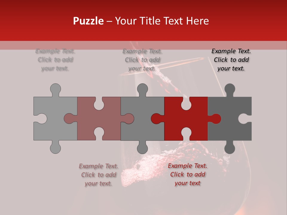A Red Wine Being Poured Into A Wine Glass PowerPoint Template