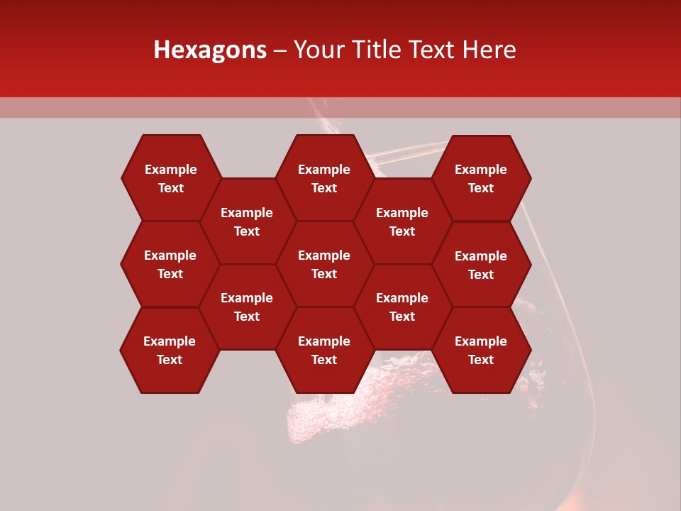 A Red Wine Being Poured Into A Wine Glass PowerPoint Template