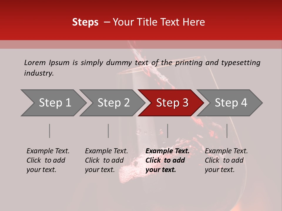 A Red Wine Being Poured Into A Wine Glass PowerPoint Template