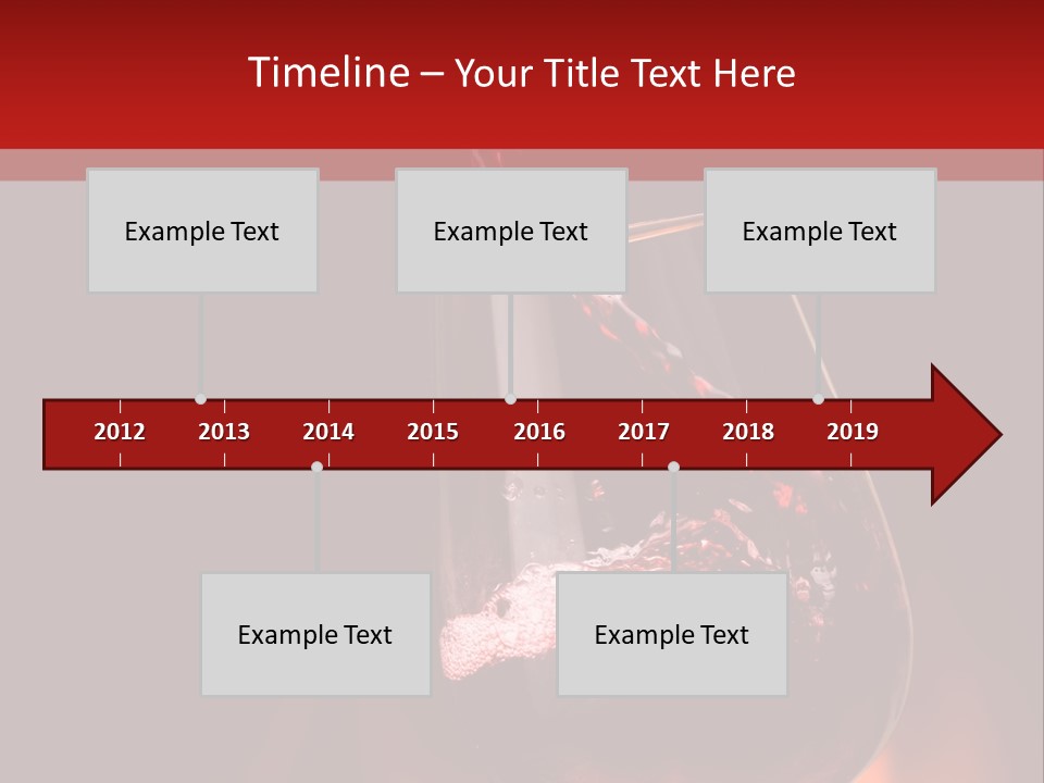 A Red Wine Being Poured Into A Wine Glass PowerPoint Template