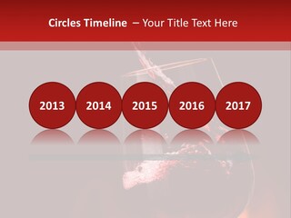 A Red Wine Being Poured Into A Wine Glass PowerPoint Template