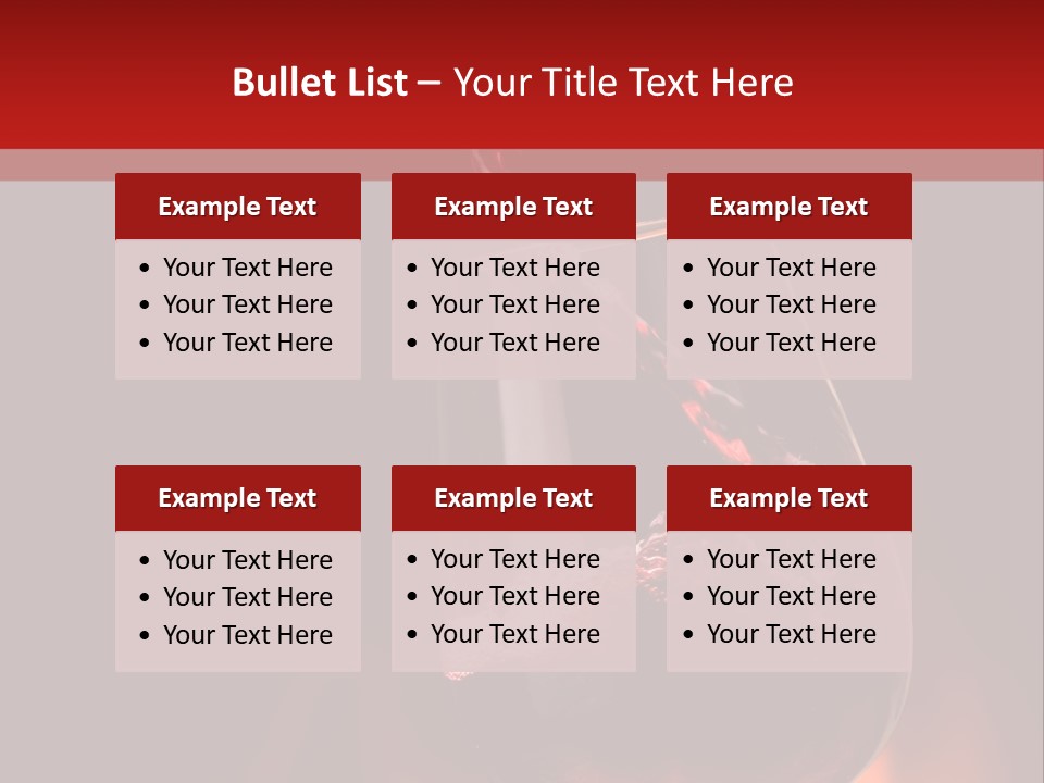 A Red Wine Being Poured Into A Wine Glass PowerPoint Template