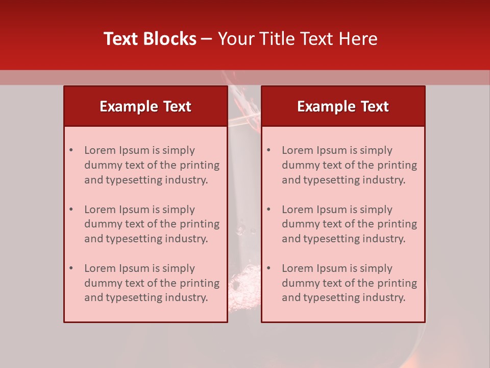 A Red Wine Being Poured Into A Wine Glass PowerPoint Template