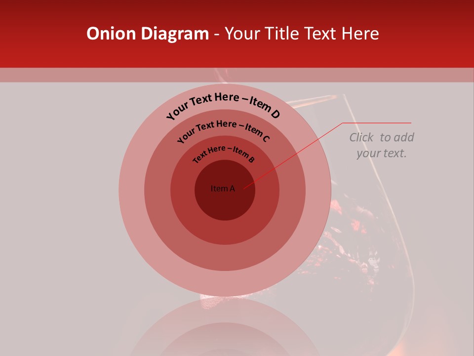A Red Wine Being Poured Into A Wine Glass PowerPoint Template