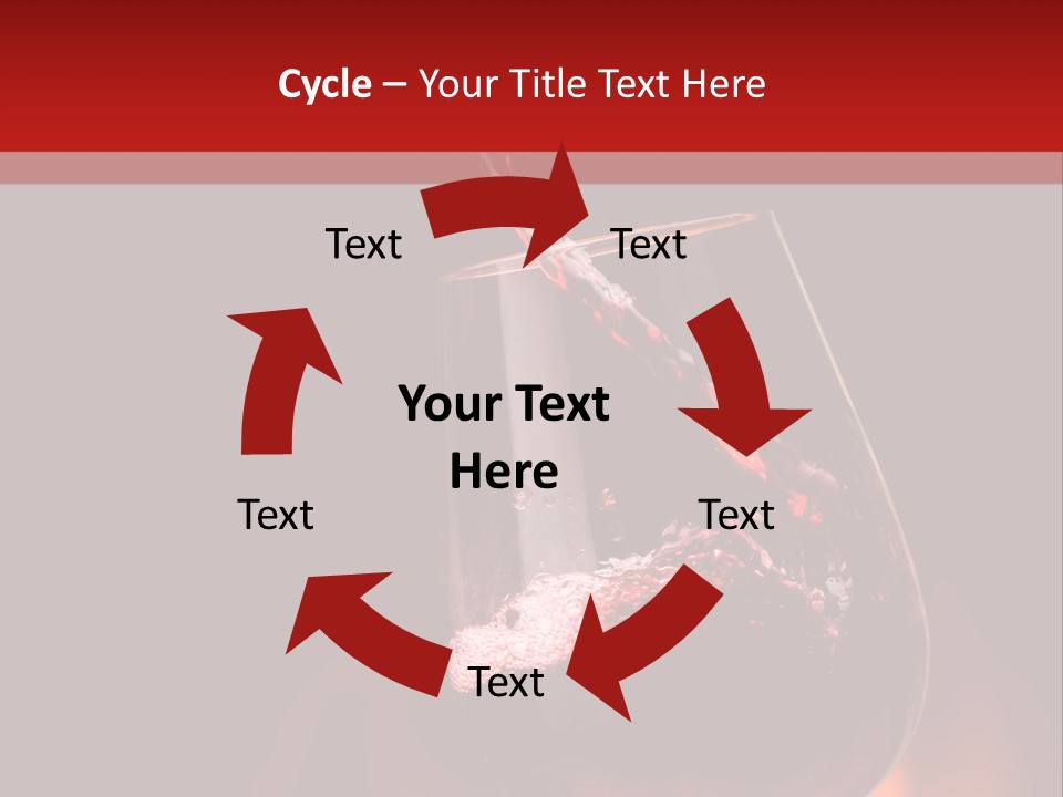 A Red Wine Being Poured Into A Wine Glass PowerPoint Template