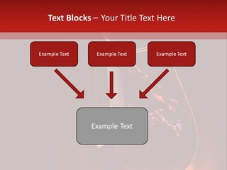 A Red Wine Being Poured Into A Wine Glass PowerPoint Template