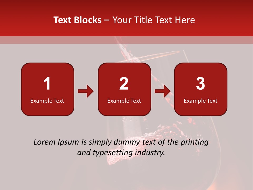 A Red Wine Being Poured Into A Wine Glass PowerPoint Template