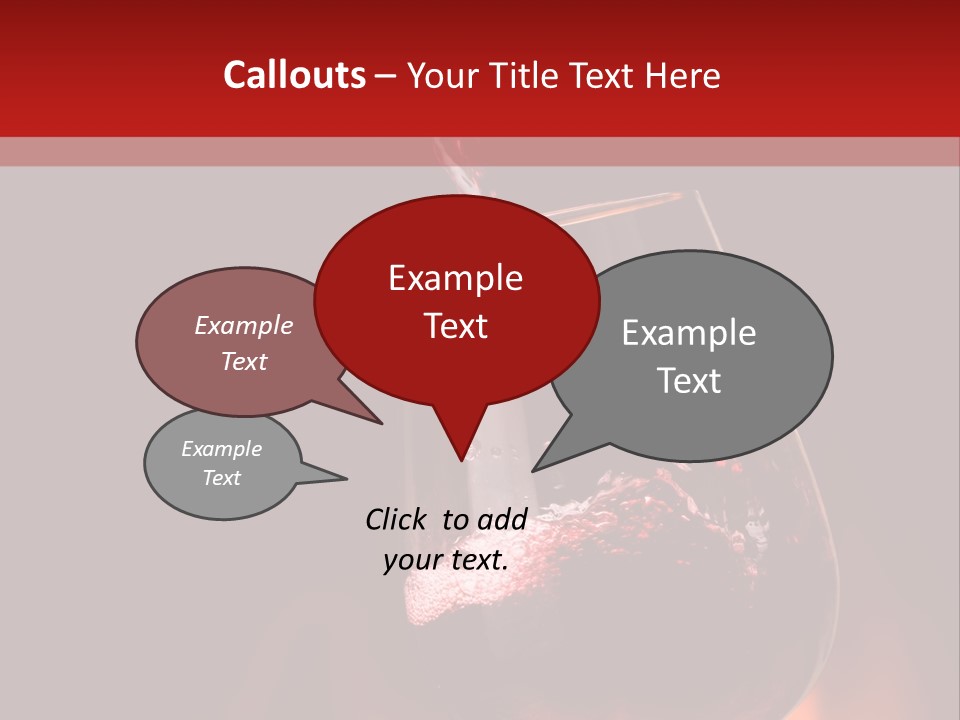 A Red Wine Being Poured Into A Wine Glass PowerPoint Template