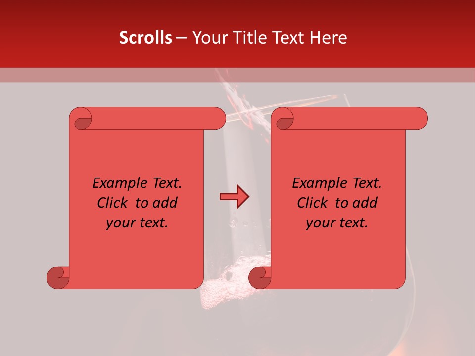 A Red Wine Being Poured Into A Wine Glass PowerPoint Template