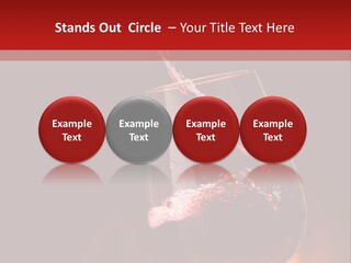 A Red Wine Being Poured Into A Wine Glass PowerPoint Template