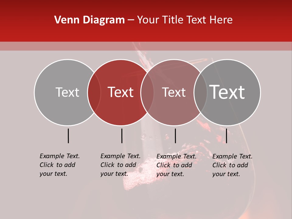 A Red Wine Being Poured Into A Wine Glass PowerPoint Template