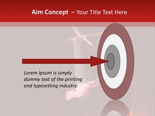 A Red Wine Being Poured Into A Wine Glass PowerPoint Template