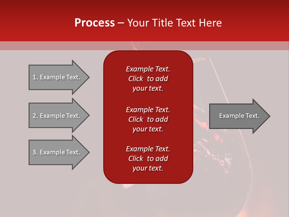 A Red Wine Being Poured Into A Wine Glass PowerPoint Template