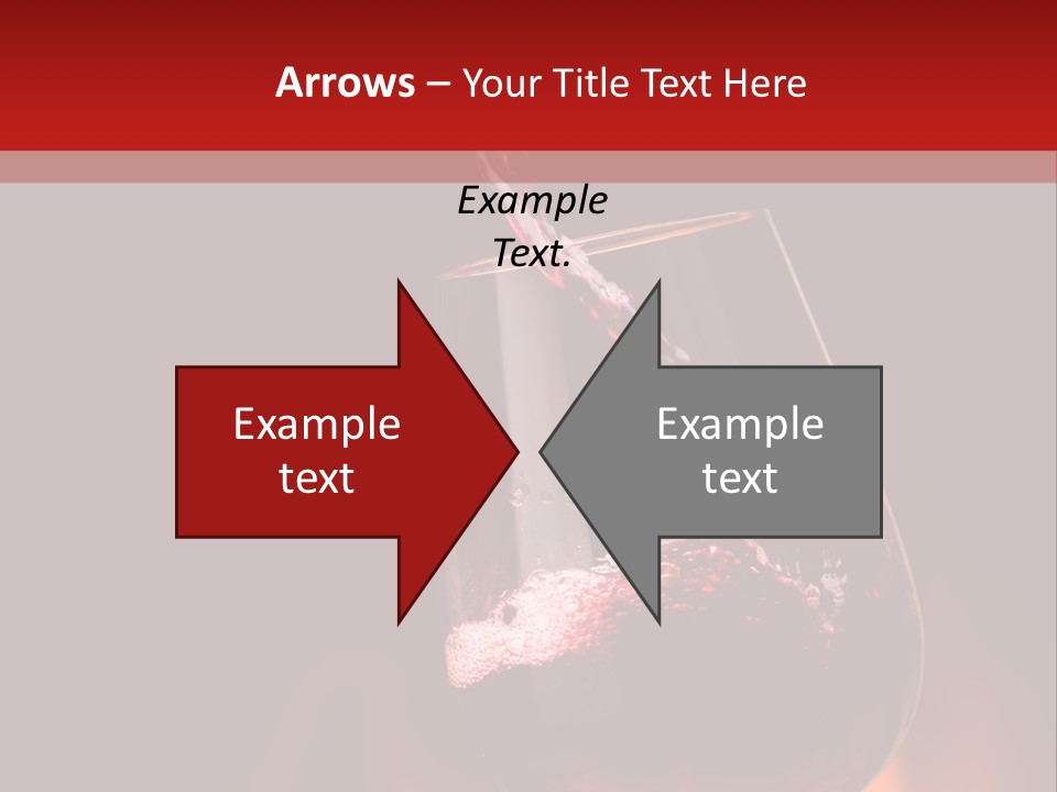 A Red Wine Being Poured Into A Wine Glass PowerPoint Template