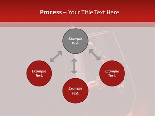 A Red Wine Being Poured Into A Wine Glass PowerPoint Template