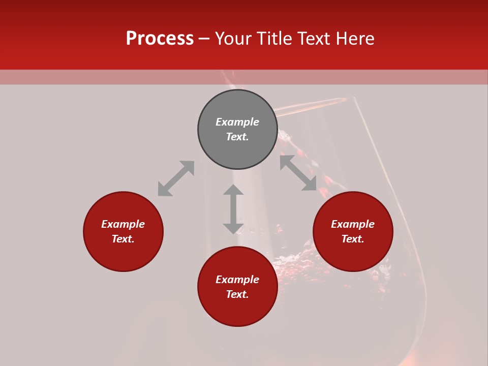 A Red Wine Being Poured Into A Wine Glass PowerPoint Template