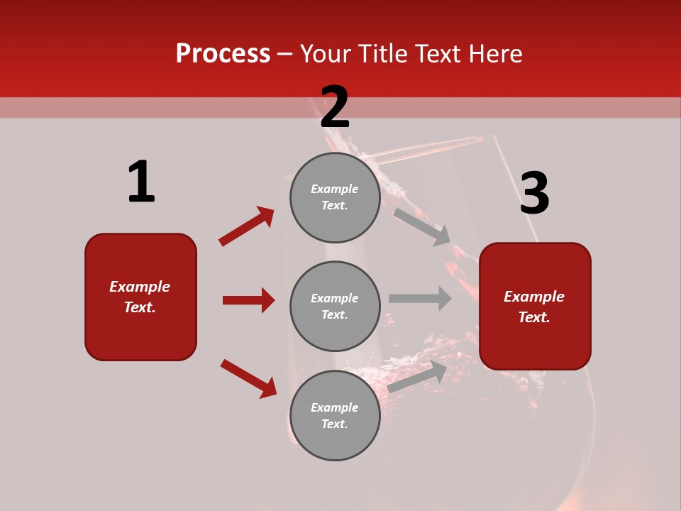 A Red Wine Being Poured Into A Wine Glass PowerPoint Template