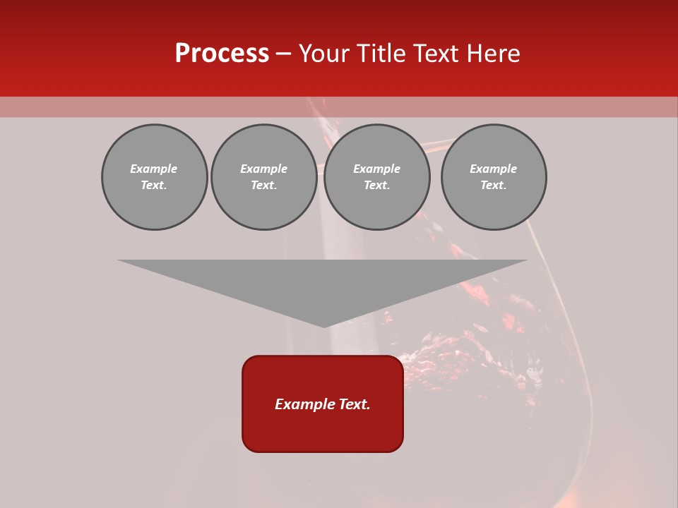 A Red Wine Being Poured Into A Wine Glass PowerPoint Template