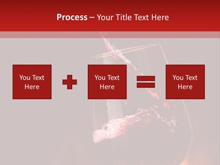 A Red Wine Being Poured Into A Wine Glass PowerPoint Template