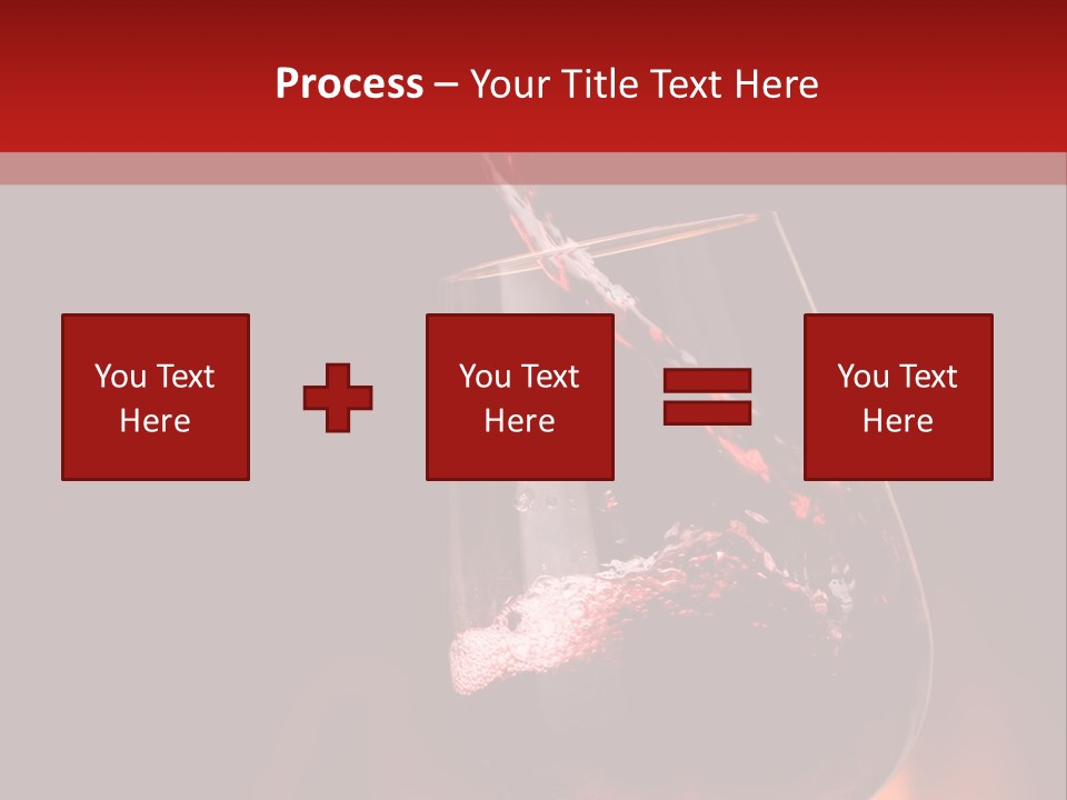 A Red Wine Being Poured Into A Wine Glass PowerPoint Template
