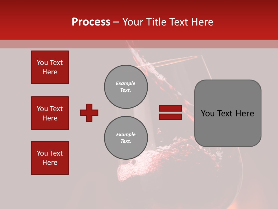 A Red Wine Being Poured Into A Wine Glass PowerPoint Template