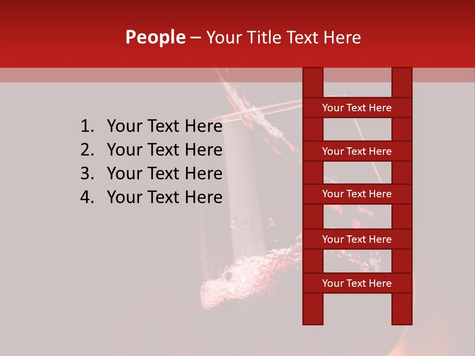 A Red Wine Being Poured Into A Wine Glass PowerPoint Template