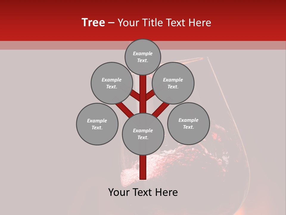 A Red Wine Being Poured Into A Wine Glass PowerPoint Template