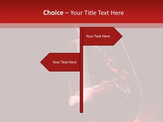A Red Wine Being Poured Into A Wine Glass PowerPoint Template