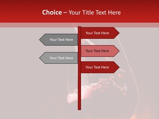 A Red Wine Being Poured Into A Wine Glass PowerPoint Template