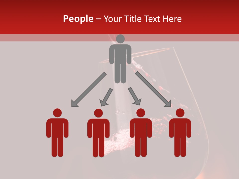 A Red Wine Being Poured Into A Wine Glass PowerPoint Template