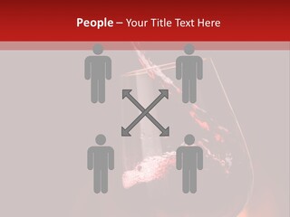 A Red Wine Being Poured Into A Wine Glass PowerPoint Template