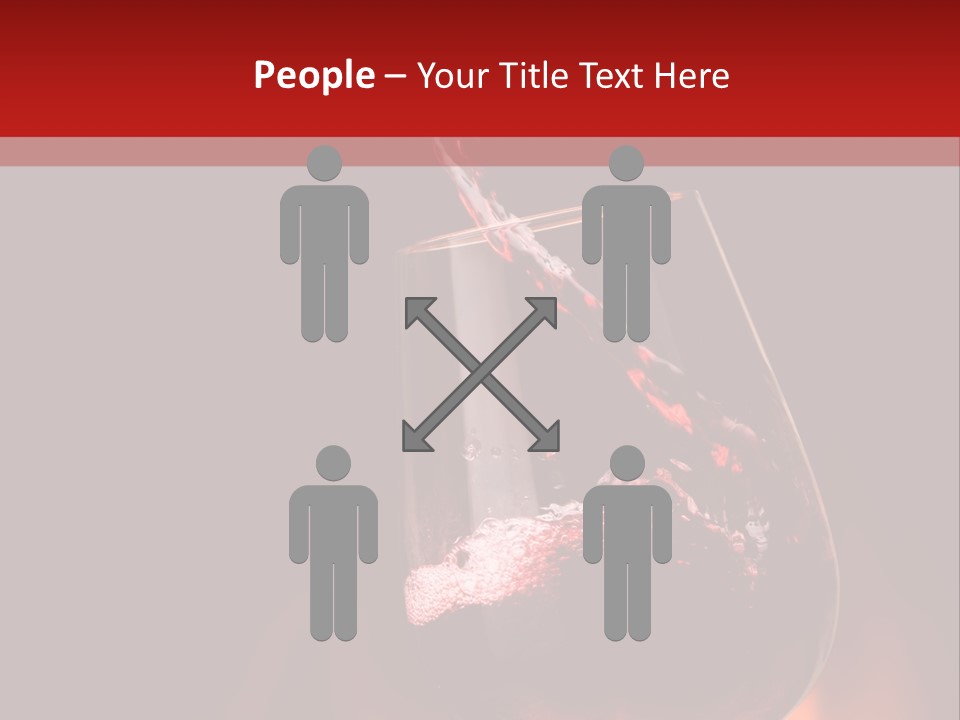 A Red Wine Being Poured Into A Wine Glass PowerPoint Template